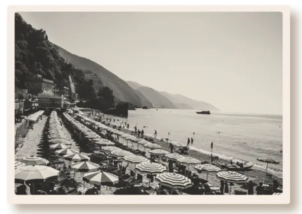 Strand in Italien früher