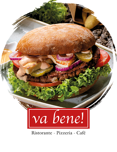 Logo Va Bene + Burger
