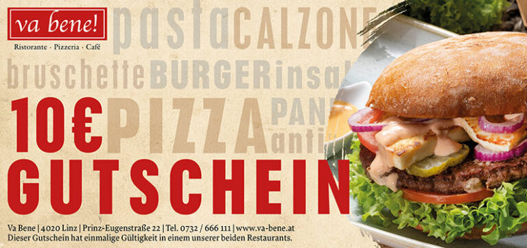 Va Bene Gutschein über 10 Euro